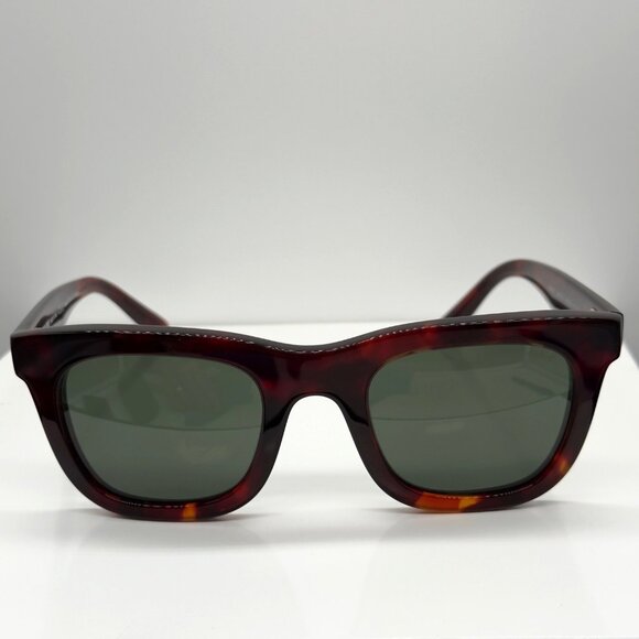 Georgio Armani AR8171 Red Havana Tortoise Frame Green Lenses Sunglasses - Picture 2 of 11